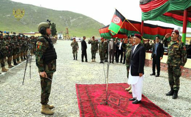 Ghani in Helmand  Praises Security Forces’ Sacrifices, Gains
